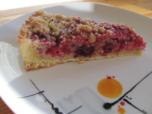 tarte sablée fruits rouges crumble